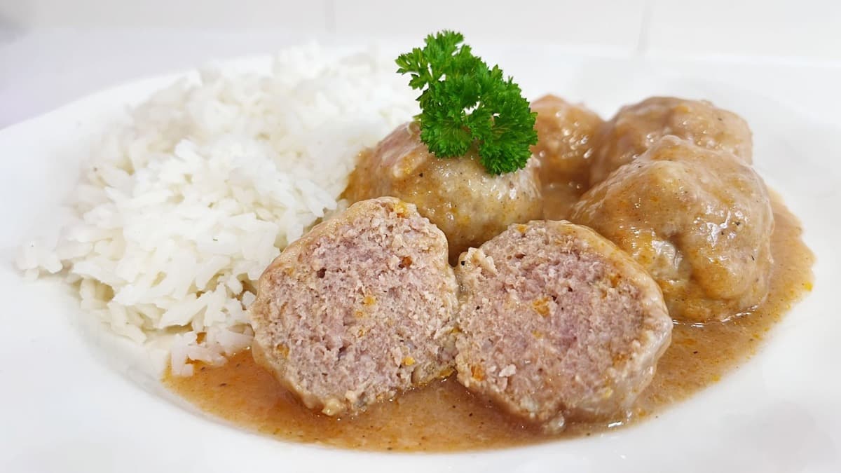 Foto de la receta Albóndigas al horno con salsa