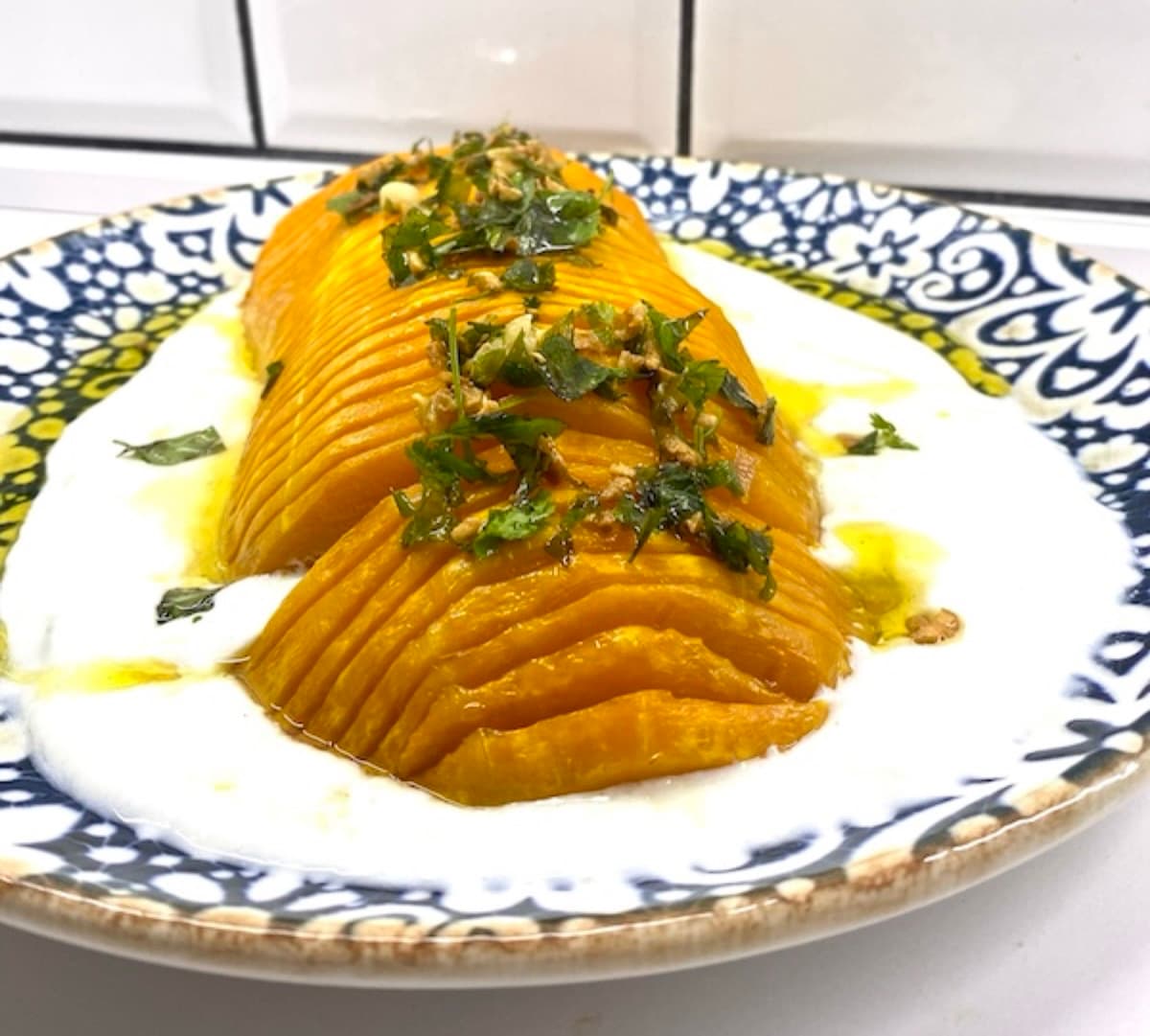 Foto de la receta Calabaza asada con queso crema