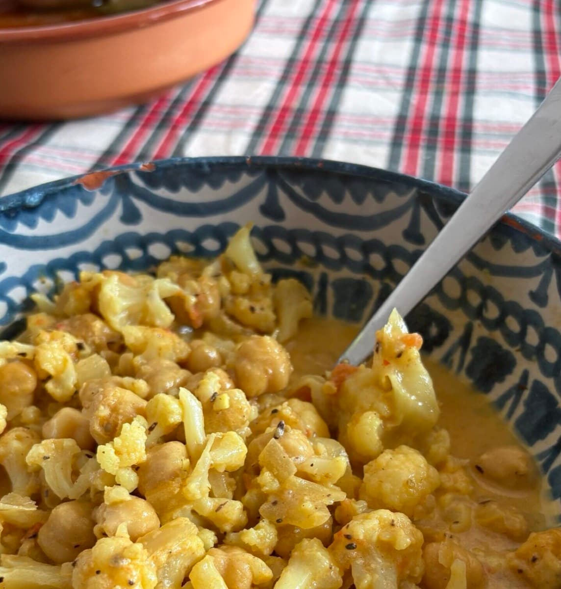 Foto de la receta Curry de coliflor y garbanzos