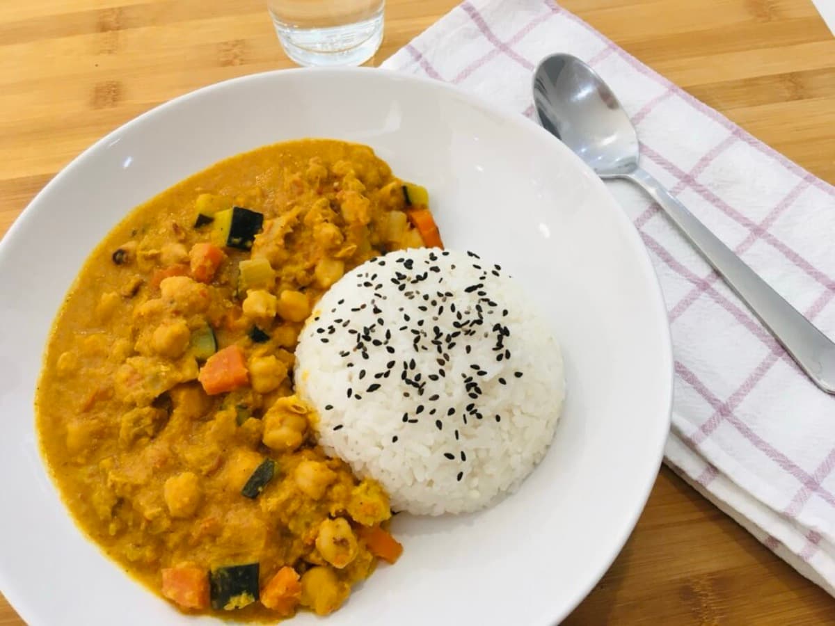 Foto de la receta Curry de garbanzos