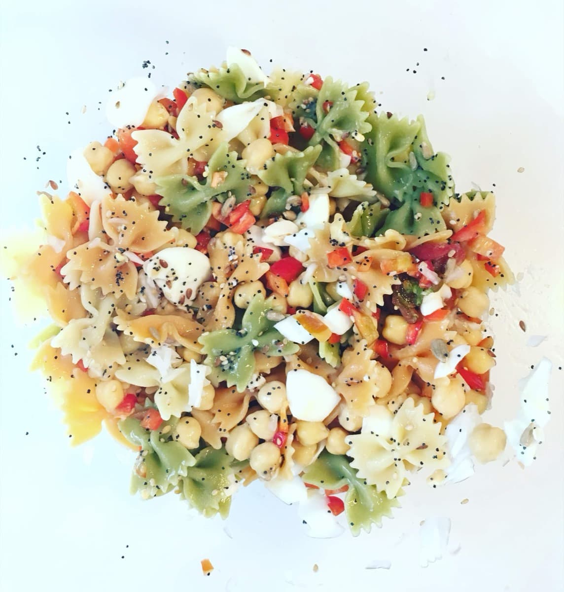 Foto de la receta Ensalada de pasta y legumbres