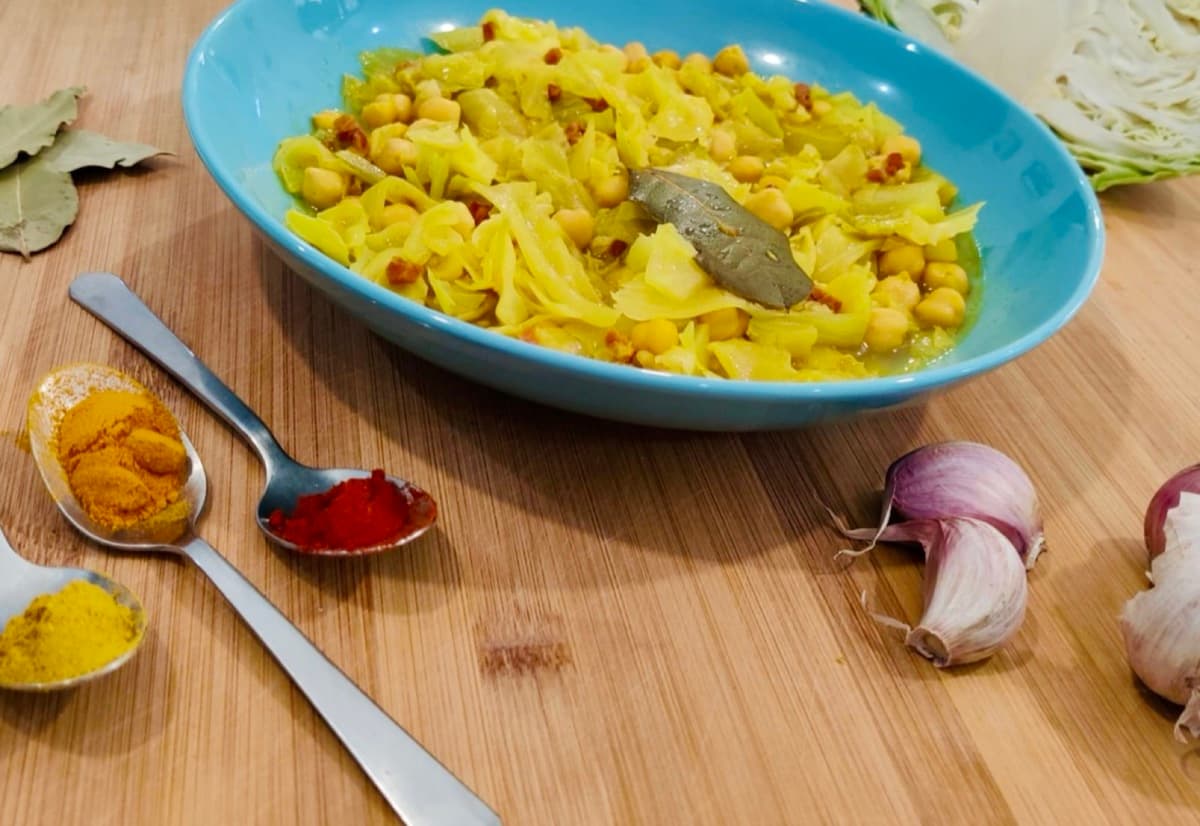 Foto de la receta Garbanzos con Col