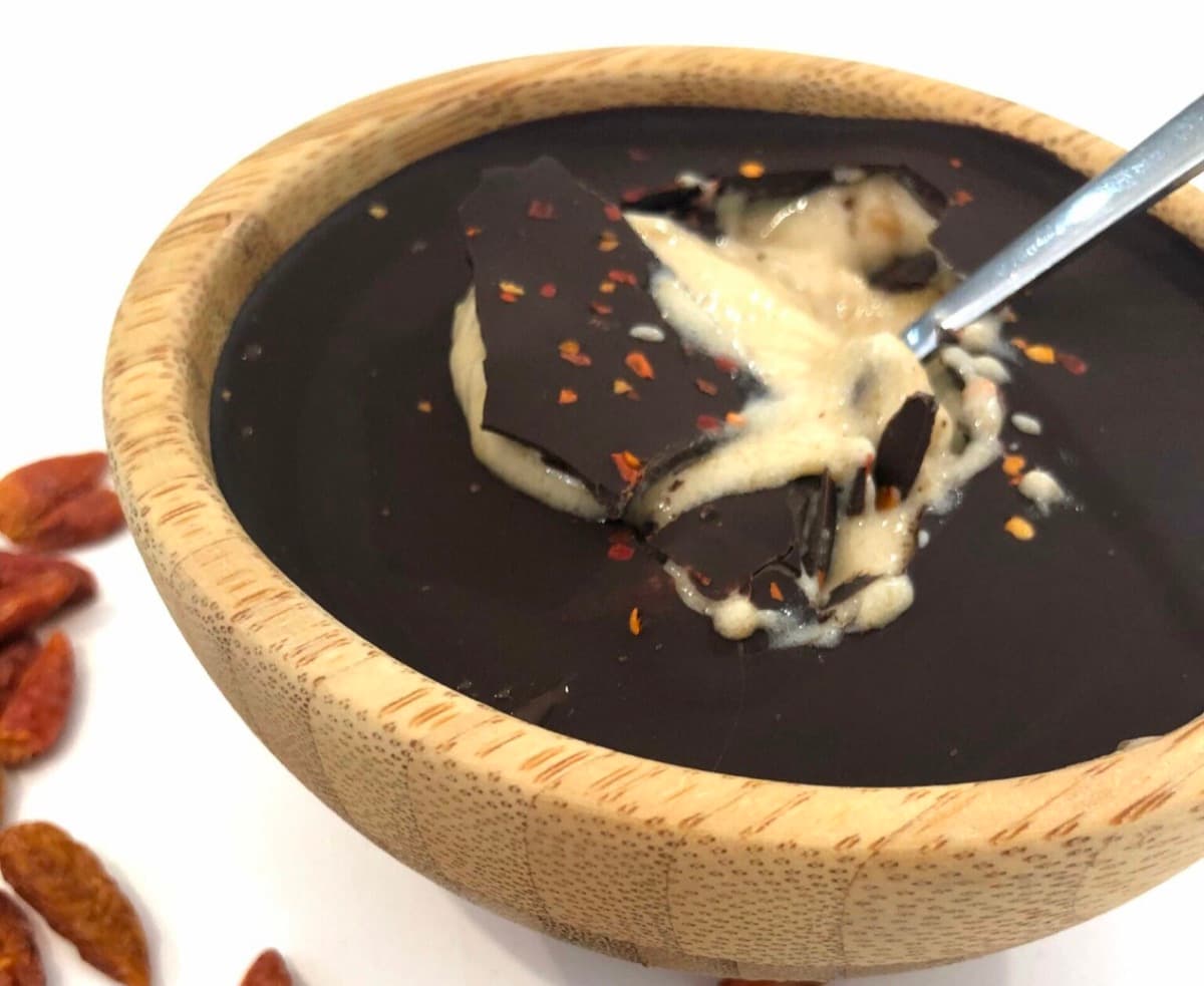 Foto de la receta Helado de chocolate con chile
