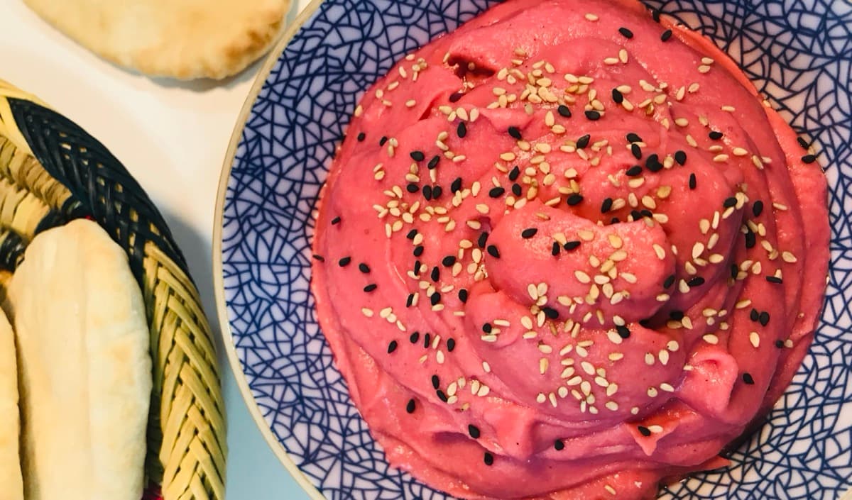 Foto de la receta Hummus rosa