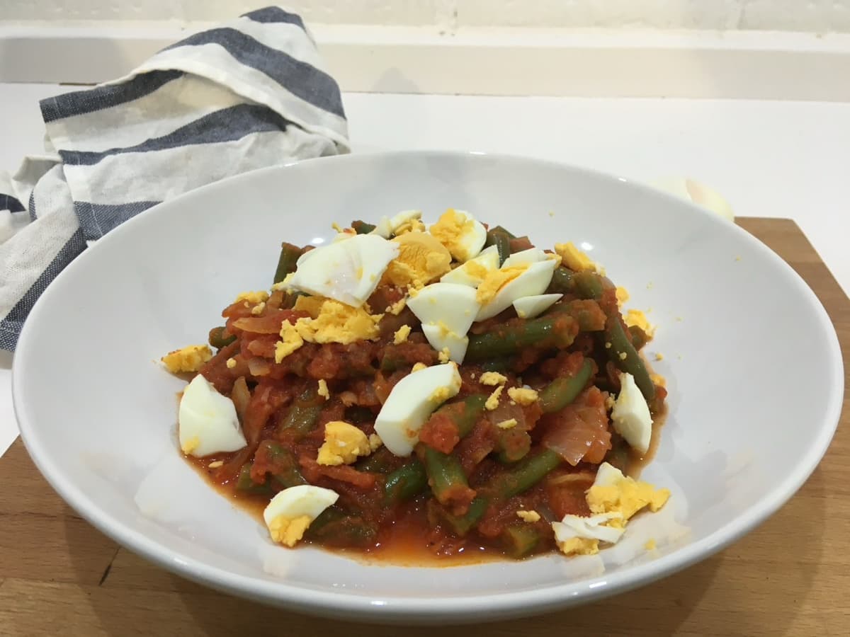 Foto de la receta Judías con tomate