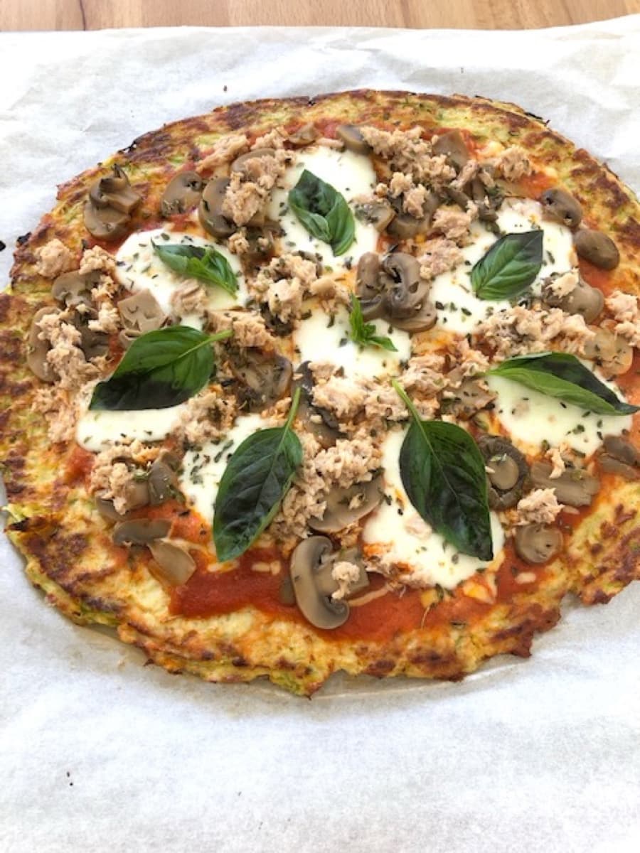 Foto de la receta Pizza de calabacín