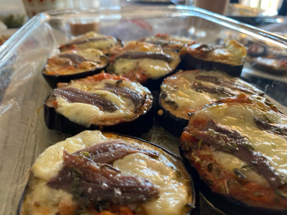 Foto de la receta Pizzetas de Berenjena