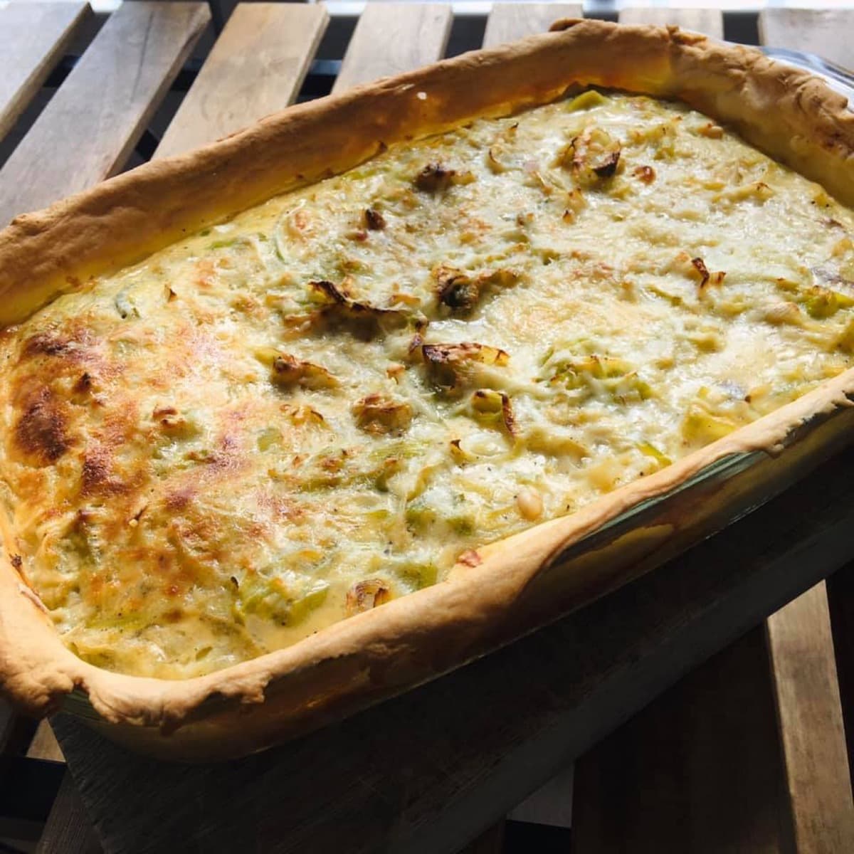Foto de la receta Quiche de Puerro y Piñones
