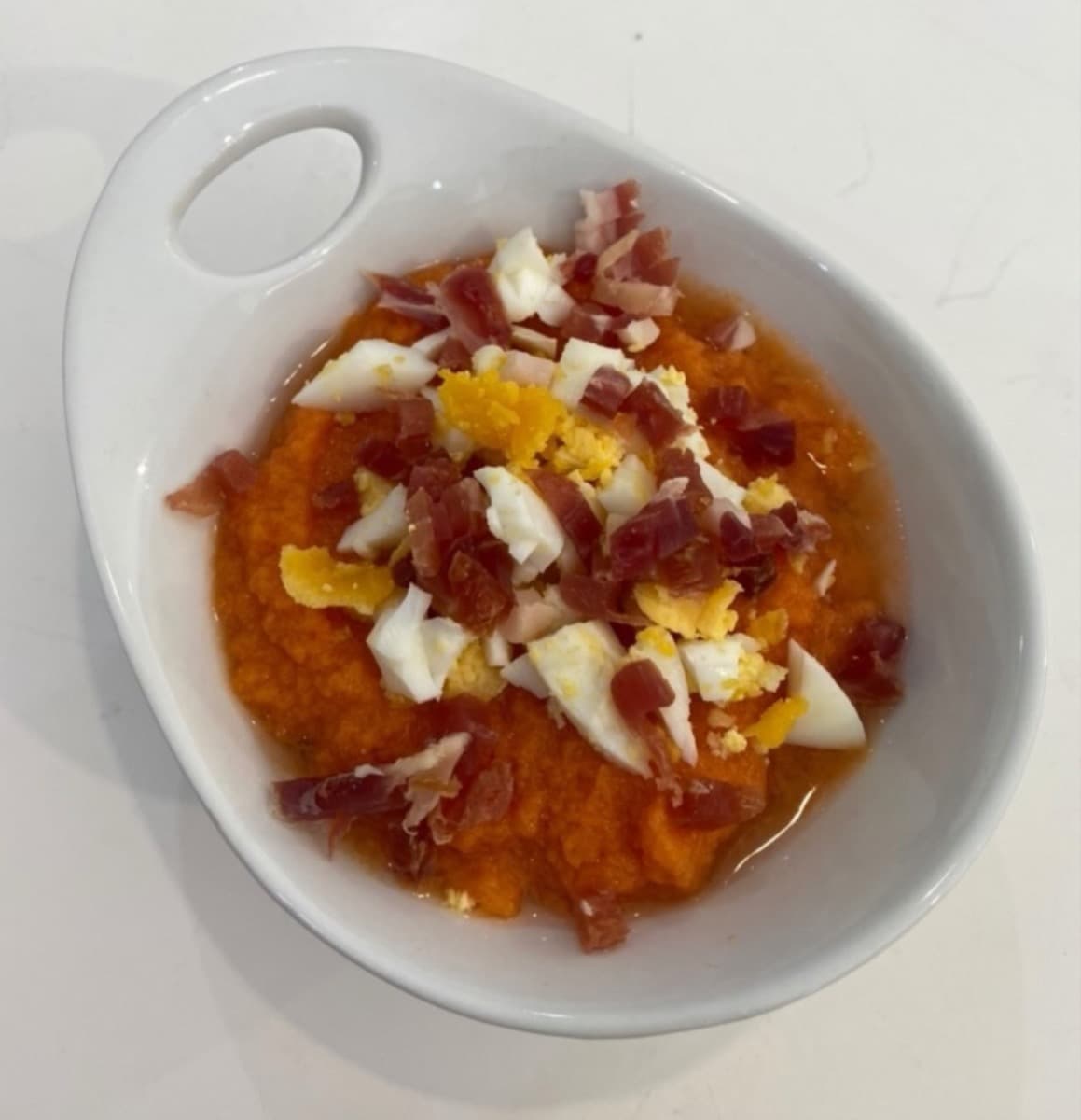 Foto de la receta Salmorejo de zanahoria
