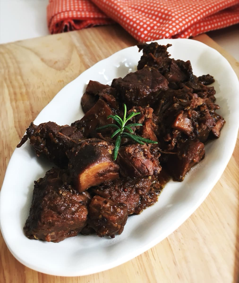 Foto de la receta Ternera Estofada con Cerveza Negra y Mostaza