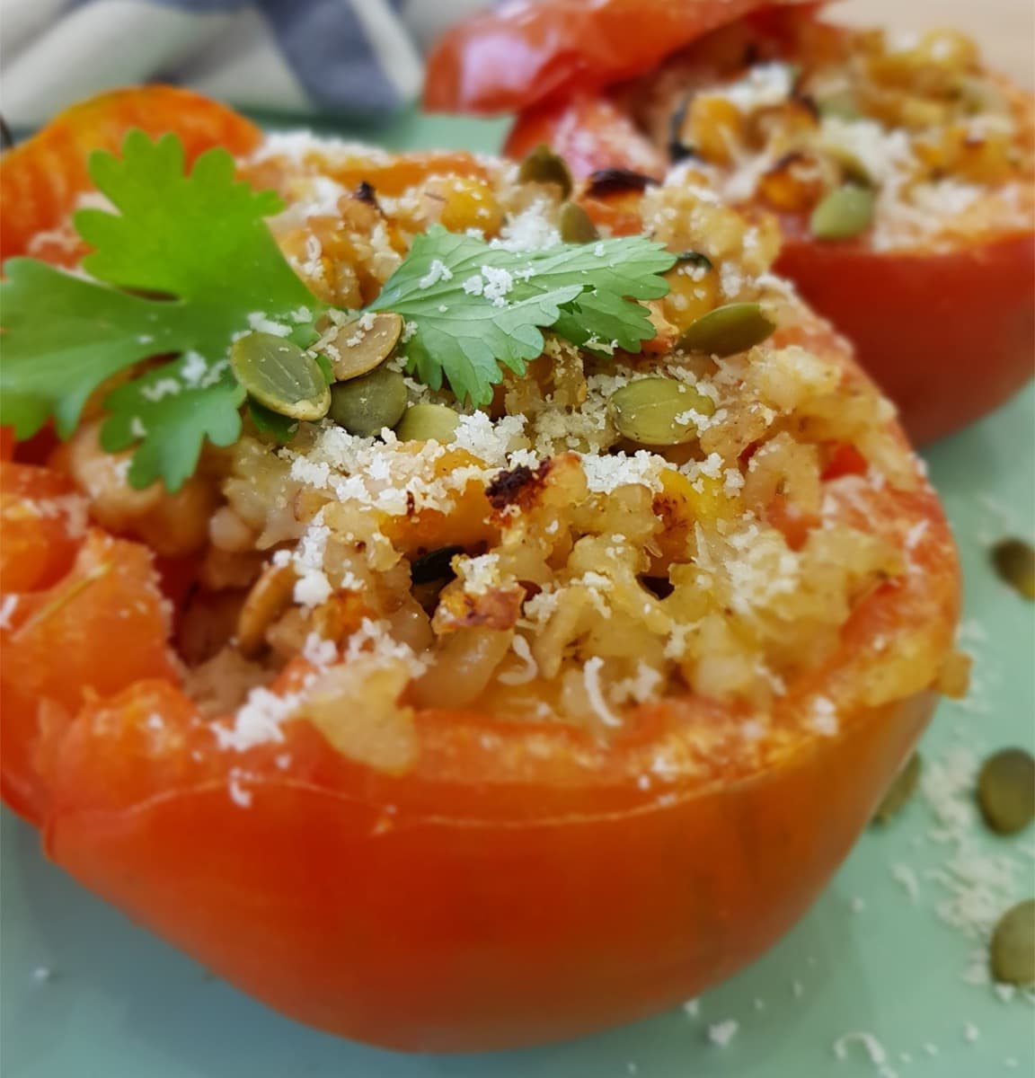 Foto de la receta Tomates rellenos al horno