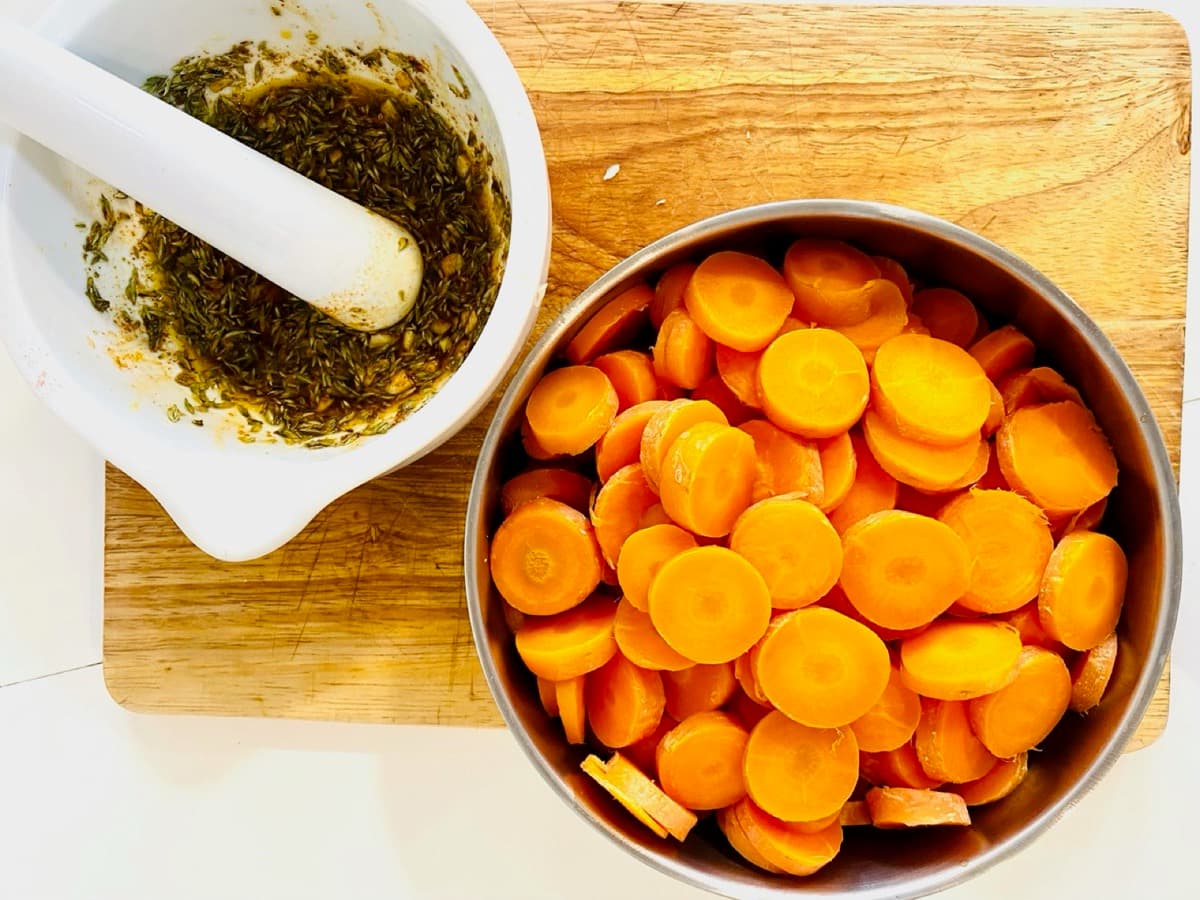 Foto de la receta Zanahorias aliñadas