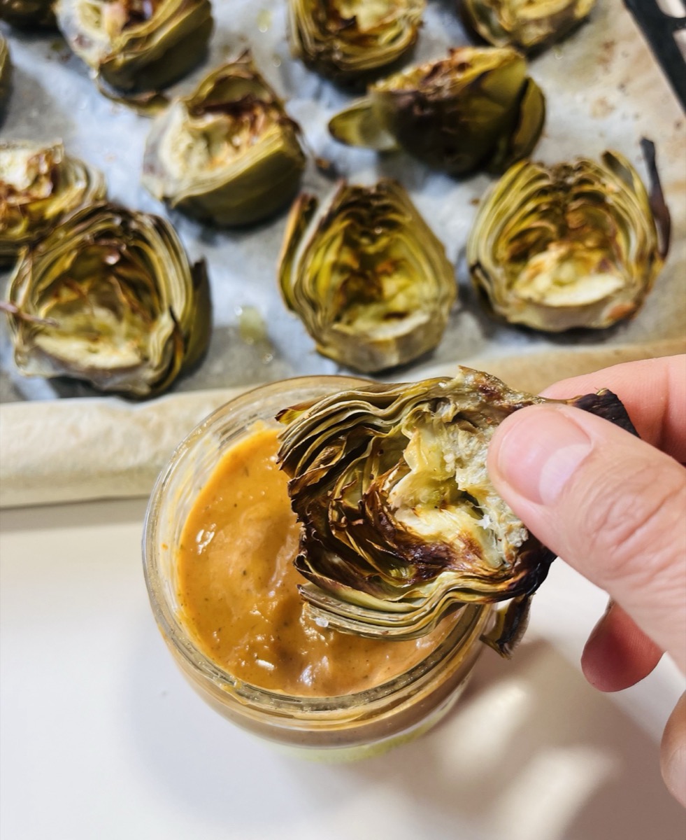 Foto de la receta Alcachofas para dipear
