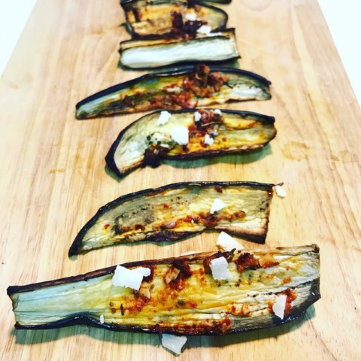 Foto de la receta Berenjenas al horno con “pesto rosso”