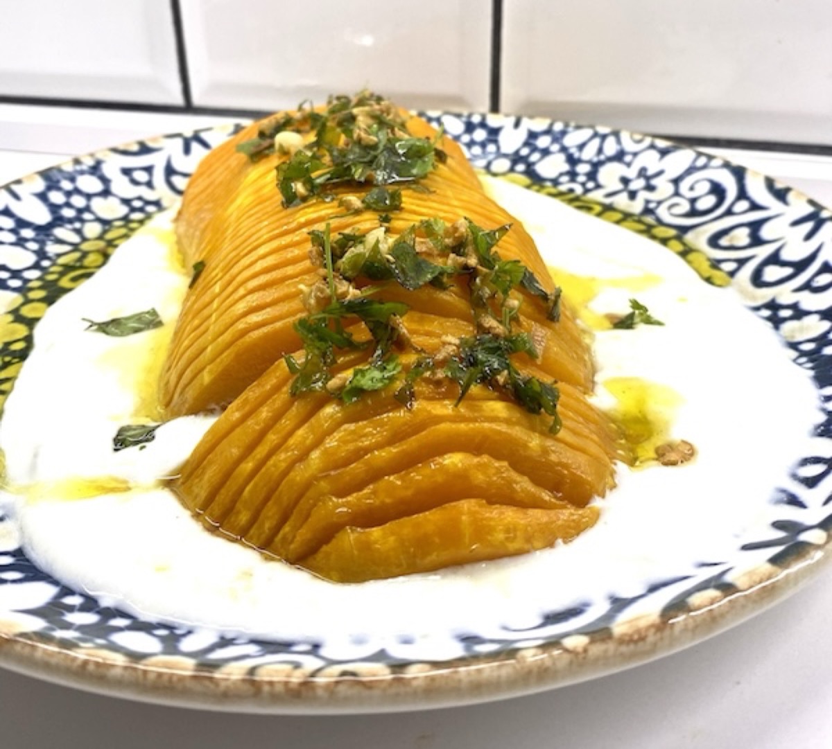 Foto de la receta Calabaza asada con queso crema
