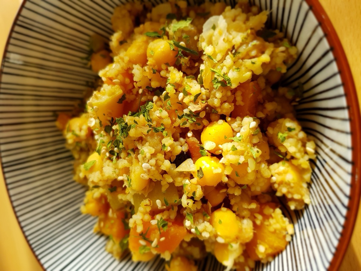 Foto de la receta Cuscús con garbanzos y verduras