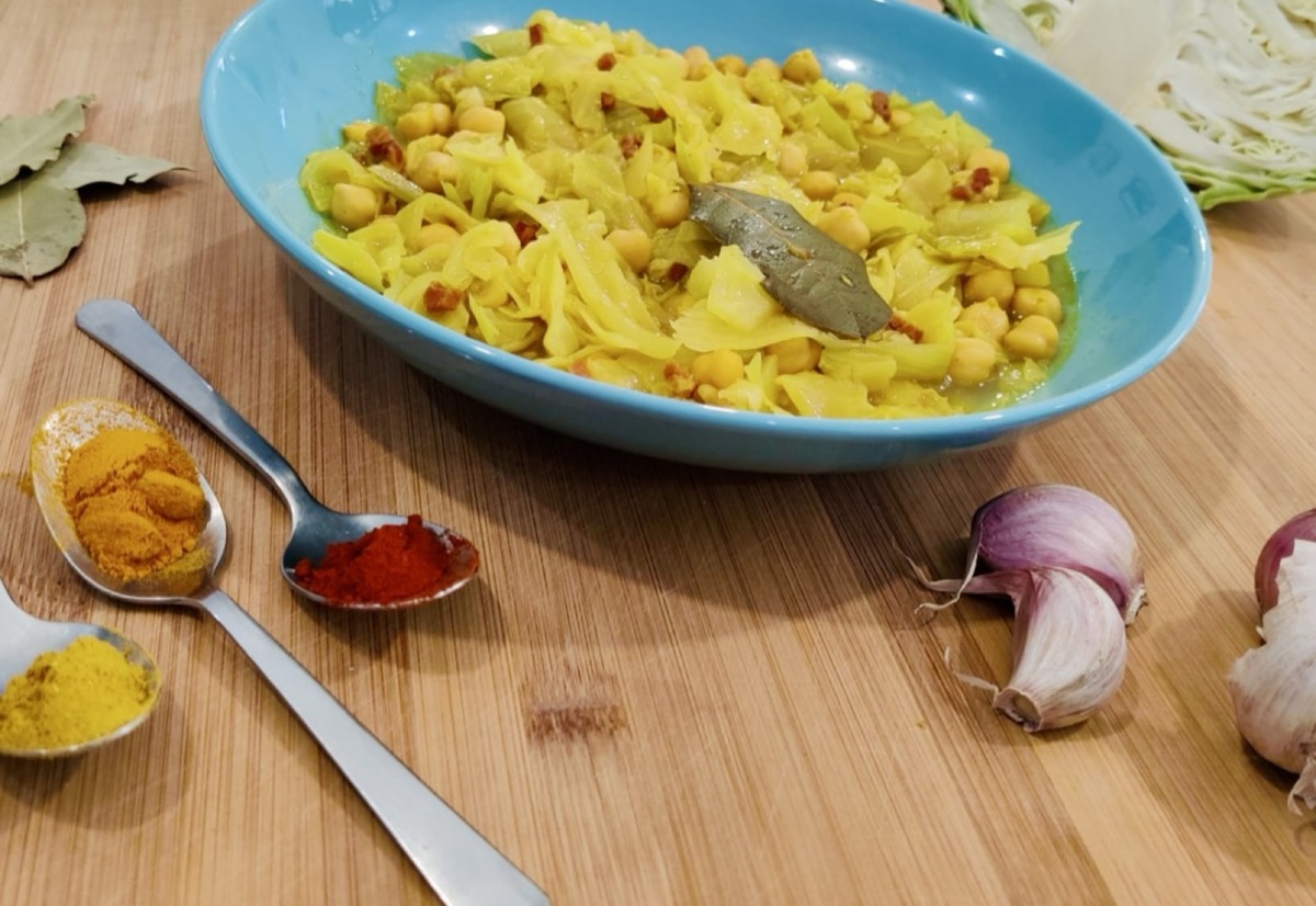 Foto de la receta Garbanzos con Col