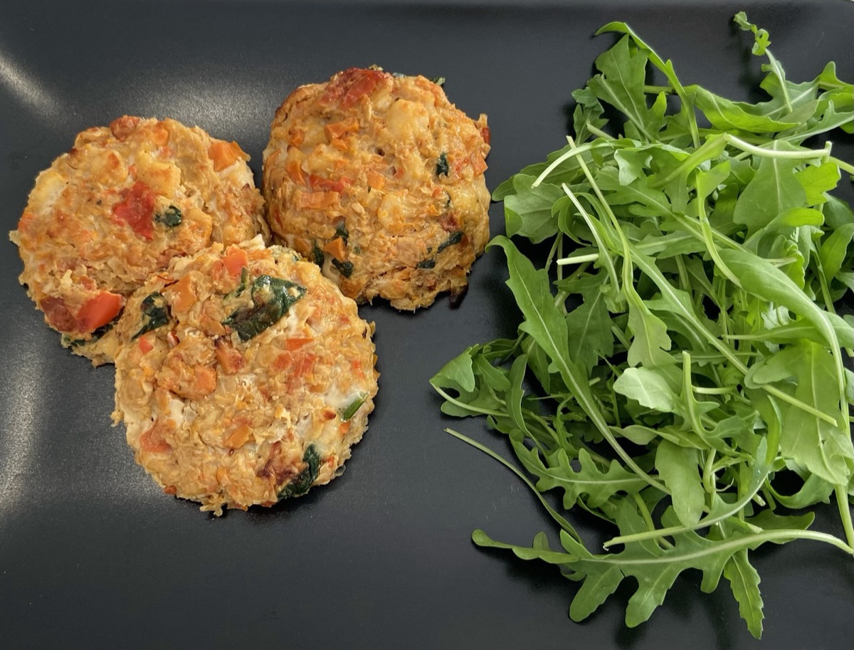 Foto de la receta Hamburguesas de merluza y verduras