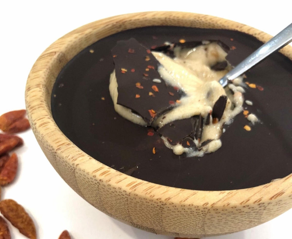 Foto de la receta Helado de chocolate con chile