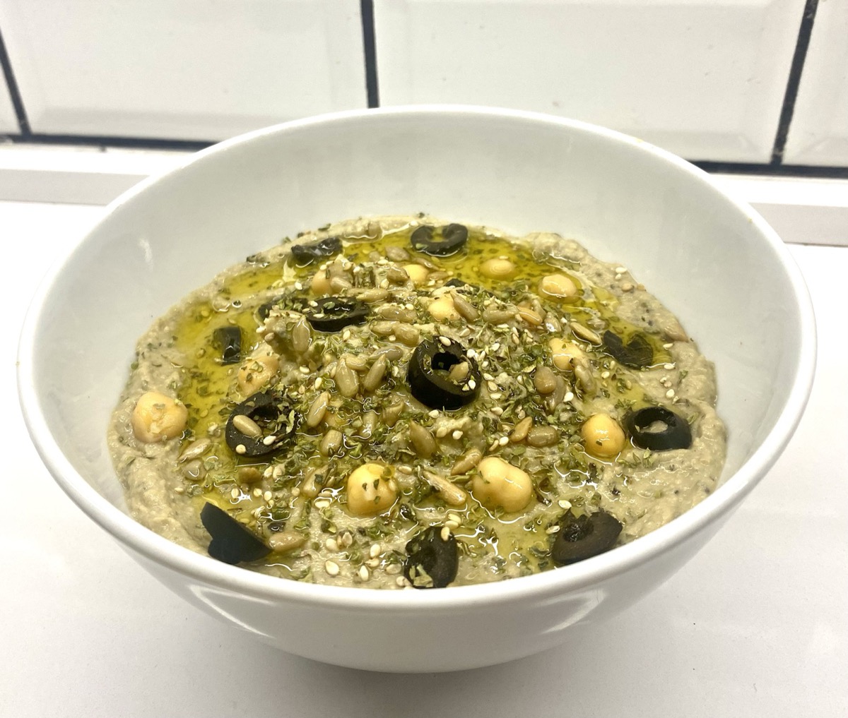 Foto de la receta Hummus de aceituna negra