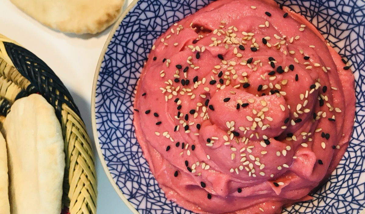 Foto de la receta Hummus rosa