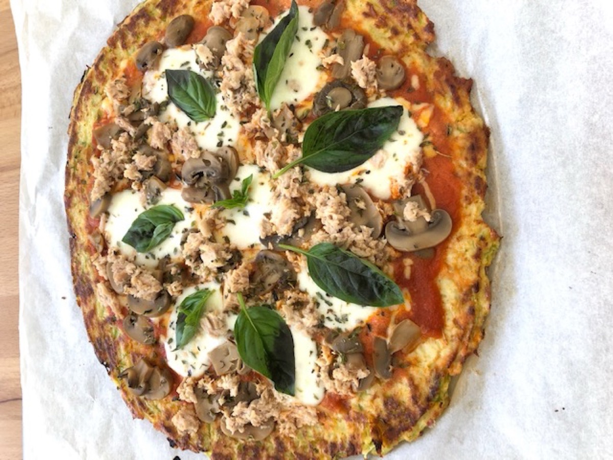 Foto de la receta Pizza de calabacín