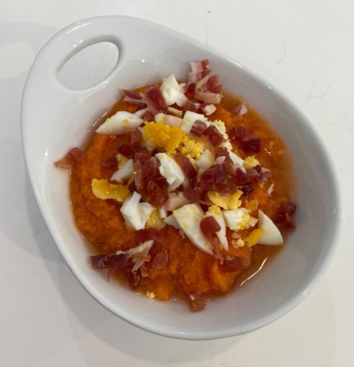 Foto de la receta Salmorejo de zanahoria