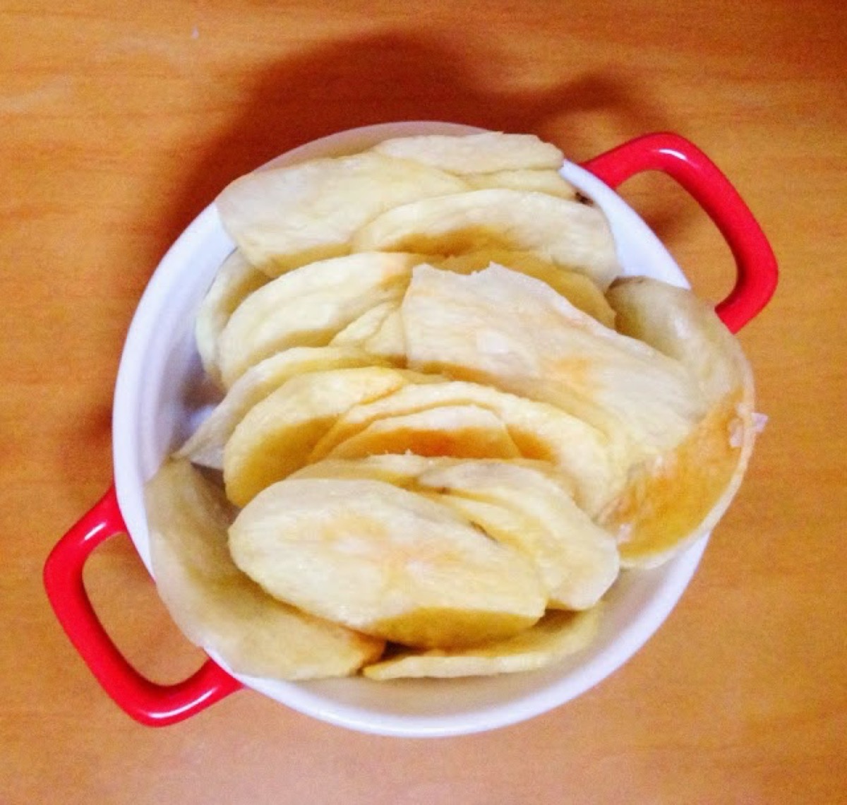 Foto de la receta Snack de patatas al microondas
