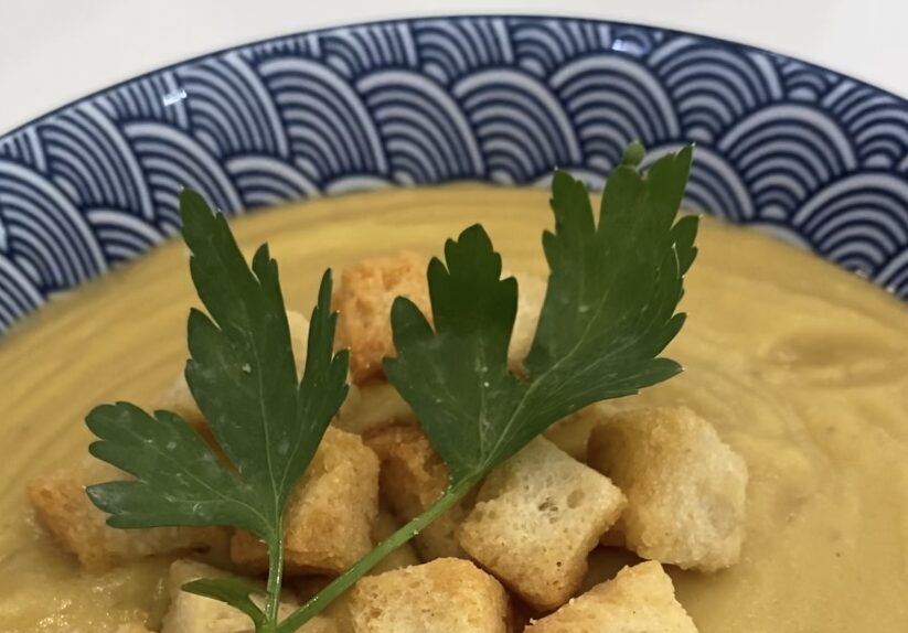 Crema de lentejas rojas
