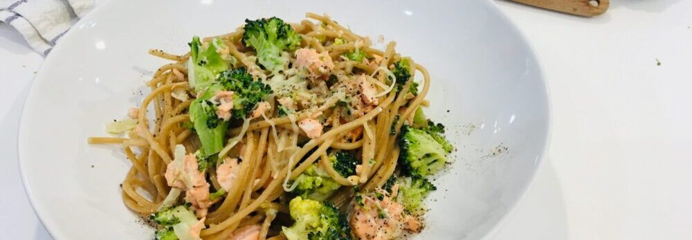 pasta salmon brocoli