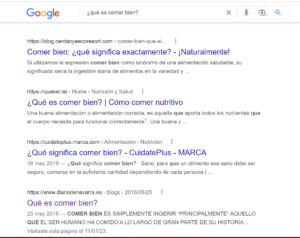qué es comer bien